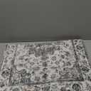 2x6 Washable Neutral Runner Rug Green Vintage Hallway Kitchen Carpet Non-Slip Soft Low Pile Floral Throw Rug for Bedroom Bathroom Laundry Living Room