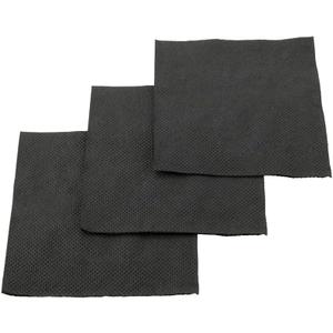 Restaurantware Luxenap 7.87 Inch Cocktail Napkins 100 Disposable Beverage Napkins - 2-Ply Linen Feel Black Paper Bar Napkins Soft And Absorbent For Coffee Or Snacks