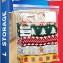 Large Storage Bags, 16"x20" Jumbo Plastic Bag, BPA Free, 3.5 Gallon XL Zipper Lock Baggies for Clothes Pillow Travel Moving - 30 Roomy Bags