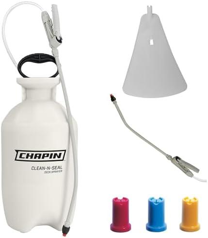 Chapin 25020 2-Gallon Clean 'N Seal Poly Deck Sprayer for Deck Cleaners and Transparent Stains and Sealers, 2-Gallon (1 Sprayer/Package)
