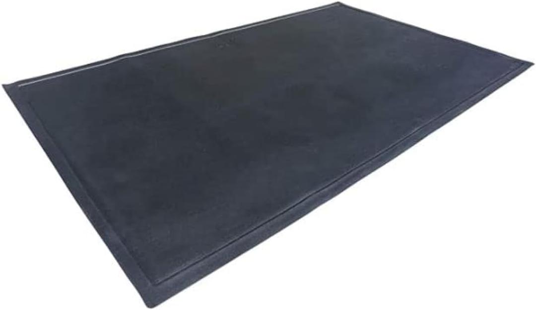 DiversiTech Outdoor Gas Grill BBQ & Fire Pit Mat, 60" x 30", Black