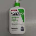 CeraVe Hydrating Facial Cleanser, Moisturizing Face Wash For Dry Skin, Hyaluronic Acid + Ceramides + Glycerin, Hydrating Cleanser For Normal To Dry Skin, National Eczema Association Certified