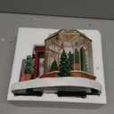 Christmas Village Lighted Tree Shop by Moments in Time LED Musical Holiday Building with Battery Operation, Handcrafted Dcor for Christmas Village Display 7.5