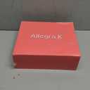 Allegra K Women's Pointed Toe Zip Striped Chunky Heels Ankle Boots (10, Red)