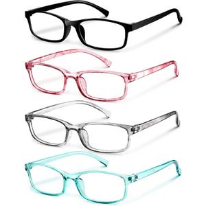Gaoye +2.0 Multi Pack Reading Glasses Women - Blue Light Blocking Lenses, TR90 Frames, UV400 - Eyeglasses with Clear Vision