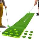 GoSports BattlePutt Golf Putting Game, 2-on-2 Pong Style Play with 11 ft Putting Green, 2 Putters and 2 Golf Balls