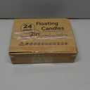 White Floating Candles 2 inch, 24 Pack Floating Candles 5-6 Hours Long Burning, Unscented Floating Candle for Centerpieces, Wedding, Christmas Lights, Romantic Night for Her/Him Set