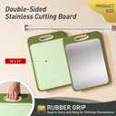 2 in 1 Stainless Steel Cutting Board with Handle Chopping Double Sided Mama Mommy Busy Mom Ever Christmas Xmas Birthday Law Step Stepmom Stepmother Who Have Everything Good Unique Useful Present (Morandi Green)