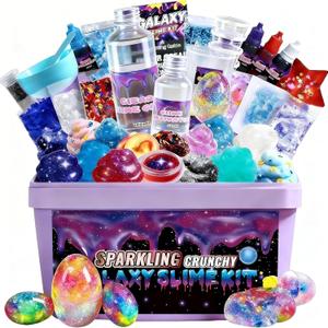 Mini Galaxy Slime Kit for Kids Ages 612, DIY Space Slime Set, Fun Cosmic Craft for Creative Play, for Boys & Girls