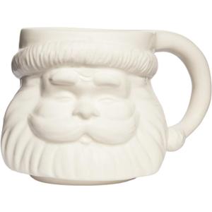 Sweet Water Decor Santa Face Mugs - 19oz Santa Hot and Cold Holiday Drinkware Gift - Ceramic Christmas Decoration Mug
