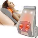 Back Massager for Pain Relief Deep Tissue, Shiatsu Back and Neck Massager with Soothing Heat, Vibration Kneading Massage Pillow, Gift for Mom Dad Men Women