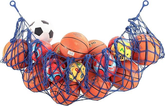 HGRTYXS Ball Storage Net,Organizer Net for Basketball,Volleyball,Football,Sport Equipment Storage Hanging Hammock,Garage Ball Storage Net,Sports Ball Storage,Toy Net.