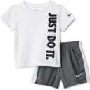 Nike Baby Just Do It T-Shirt and Mesh Shorts 2-Piece Outfit Set
