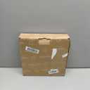 Presentime & Co 10" Farmhouse Series Wall Clock, Cottage Style, Faux Burlap Design, Silent no Ticking, Oil Rubbed Bronze Finish