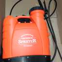 VIVOSUN 4 Gallon Battery Powered Backpack Sprayer Electric Pump Sprayer with Four Nozzles for Garden Lawn, Orange