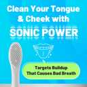 Japanese Brand Whitening Replacement Toothbrush Heads, Compatible with Philips Sonicare Click-on Handles, 6 Pack, Medium, with Tongue Cleaner (CA668, White)