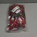 Coume Christmas Santa Hat and Scarf Set for Adults, Winter Plaid Scarf Warm Xmas Hat with Pompom for Men Women Holiday Gifts (Red and Green)