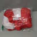 6 Pack Christmas Stockings Red and White Plush Fireplace Hanging Velvet Stockings for Christmas Decoration Supplies, 20 Inch