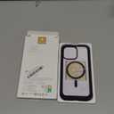 Miracase Magnetic for iPhone 14 Pro Max Case 6.7 inch, (Compatible with MagSafe) Upgrade Full-Body Clear Phone Bumper Case with Built-in 9H Tempered Glass Screen Protector, Magnetic Purple