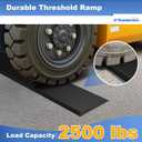 Ruedamann 1.6" Rise Rubber Threshold Ramp, Non-Slip Threshold Ramp for Doorways, Front Door Ramps for Walkers, Adjustable and Cuttable for Doorways, Curb, Scooters, Driveways, Steps, Stairs