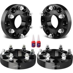 FLYCLE 6 Lug 6x5.5 Hubcentric Wheel Spacers for 1999-2026 Chevy Silverado 1500, 1.25 inch 6x139.7mm Forged Wheel Spacers 14x1.5 Studs & 78.1mm Hub Bore for Sierra 1500 Tahoe Avalanche Suburban