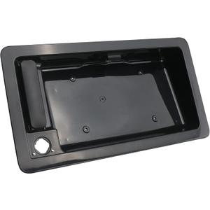 APPERFiT Rear Door Handle (Metal) & License Plate Bracket for Back Cargo Door Compatible with 1992-2007 Ford E150 E250 E350 E450 Econoline E-Series Van Replaces 6C2Z-15434A20-AA