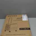 Folding Utility Cart Portable Rolling Crate Handcart Foldable Shopping Trolley Collapsible, with Lid, on Wheels, for Grocery, Garden, Office, Storage, Teacher, Tool (Purple)