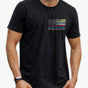 Arvilhill Men's 4th of July Shirt American Flag Short Sleeve T-Shirt 1776 Patriotic Cotton Tee Shirt , Large, Black