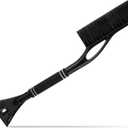 Baderke Snow Brush and Ice Scrapers for Car Windshield Detachable Window Snow Scrapers and Brush with Ergonomic Foam Grip Ice Removal Tool for Cars, Trucks, Suvs(Black)