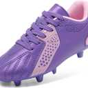 DREAM PAIRS Boys Girls Soccer Cleats Youth Firm Groud Classic Lightweight Football Shoes for Little/Big Kid