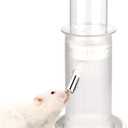 Mini&moe Hamster Water Bottle No Drip 4 oz Guinea Pig Water Bottle for Glass Tank with Stand Leak Proof Small Animal Water Dispenser for Gerbil Chinchilla Ferret Squirrel Hedgehog
