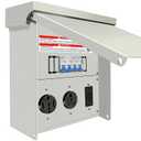 Loveinlast Temporary Power Outlet Panel, RV Electrical Outlet Panel with 20,30,50 Amp Receptacle Installed, with Breaker, Prewired and Unmetered, Weatherproof, Fit for Motorhomes and Construction Sites