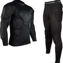 Jellybro Men's Padded Football Protective Gear Set Training Suit for Soccer Basketball Paintball Rib Protector L