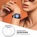 Band Compatible with iWatch Band 38/40/41mm for Women Men Sport Replacement Smartwatch Wrist Strap for iWatch Ultra2/1 SE Series 10 9 8 7 6 5 4 3 2 1 - Black White Checkered Cat