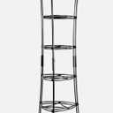 6-Tier, Kitchen and Pantry Cast Iron Cookware Storage Organizing Tower, Steel Co