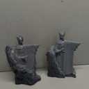 Bookends Height 9.5" Book Ends Decor Merchandise Resin,Gifts for Living Room Bedroom Office Decoration (9.5 inch)