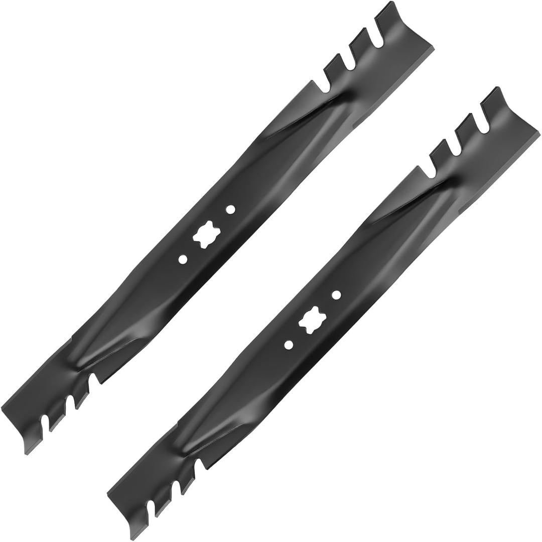 942-0741A Gator Mulching Blade for 21" Deck, 742-0741A Mower Blade Compatible with Troy-Bilt MTD Cub Cad et Craftsman, Replaces 942-0741, 742-0741, 942-04276, 742-04276, 2 Pack