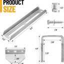4 Pack 8"/10"/12" Boat Trailer Bunk Brackets for 1.5" x 3", 2" x 3", 3" x 3" Boat Trailer Crossmember