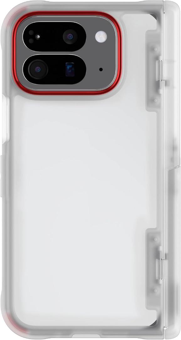 Ghostek Covert Clear Pixel 10 Pro Fold Case with Built-in Kickstand and Full Hinge Protection Designed for 2025 Google Pixel10 Pro Fold (8") (Clear)