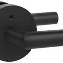 goldenwarm Black Door Handles Interior, Privacy Matte Black Interior Door Handles, Heavy Duty Zinc Alloy Black Door Lever for Bedroom and Bathroom (1 Pack)
