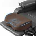 ROYALAY Recliner Foot Rest Cushion with Adjustable Strap, Memory Foam Recliner Leg Rest Pillow, Breathable Foot Pillow with Removable Cover, Recliners Accessories
