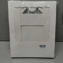 ONE MORE 10inch White Natural Bakery Pie Boxes With PVC Windows,Large Cookie box 10x10x2.5inch 12 of Pack