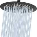 NearMoon Rain Shower Head, Ultra-Thin Design-Pressure Boosting, Awesome Some Experience, High Flow Stainless Steel Rainfall Head (10 Inch, Matte Black)
