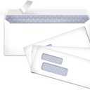 Amazon Basics #9 Security Tinted Double Window Envelopes for Invoices and Documents, Self-Seal, 3-7/8" x 8-7/8", White, 500-Pack
