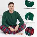 PATPAT Family Christmas Pajamas Matching Sets Holiday Christmas Pjs for Womens Kids Sleepwear including Socks (X-Large, Green Tartan)
