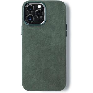 ALMA Alcantara Phone Case for iPhone 12 Series (12 Pro Max, Forest Green) (12 Pro Max, Forest Green)