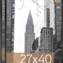MCS Trendsetter 27x40 Poster Frame Black High-Gloss, Vertical & Horizontal Wall Hanging Large Picture Frame for Photos, Posters & Art Prints (2-Pack) (27 x 40 in)