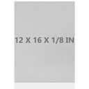 6061 T651 Aluminum Sheet Metal 12 x 16 x 1/8 (0.125) Inch Flat Plain Aluminum Plate Covered with Protective Film, Heat Treatable Rectangle 3MM Aluminum Metal Plate for Industrial, Crafting