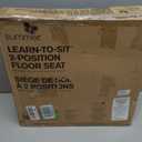 Bright Starts Learn-to-Sit 2-Position Floor Seat (Heather Gray) Sit Baby Up in This Adjustable Baby Activity Seat Appropriate for Ages 4-12 Months Includes Toys, Funfetti Neutral