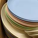 Plates and Bowls Sets 40 Pcs Unbreakable Dinnerware Set Dish Sets